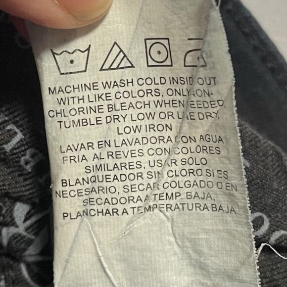 Rock & Republic Jeans Womens 8 Berlin Skinny Leg Stretch Black Denim Studded - Picture 8 of 11